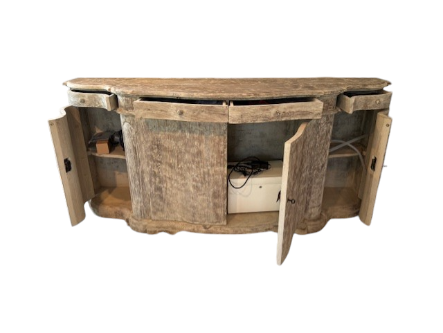 Zentique 79'' Pine Wood Distressed Rustic Sideboard SH265-8