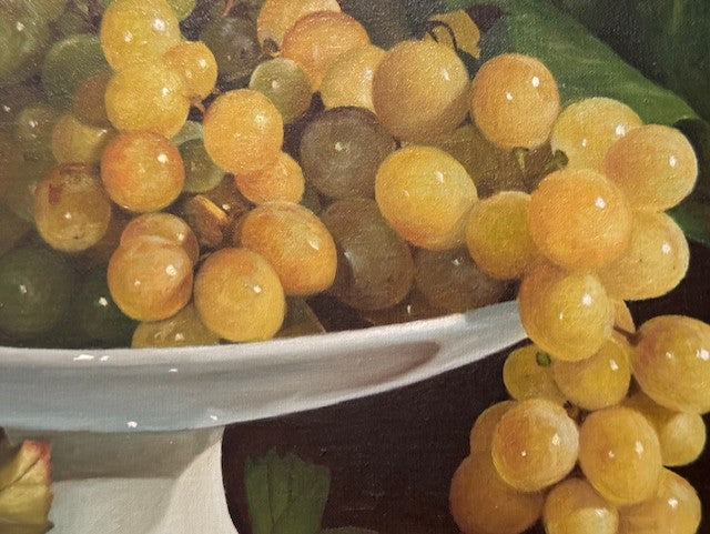 Still Life Grapes Michele Taricco Oil on Canvas Art Painting SH265-15