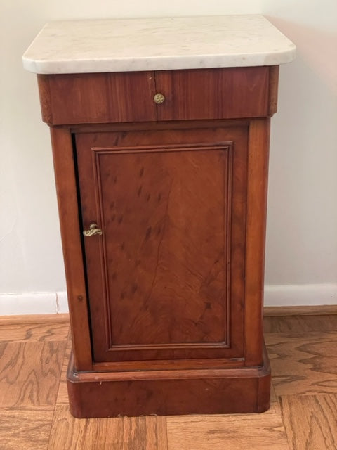 Victorian Antique Marble Top Bedside End / Accent Table JV189-2