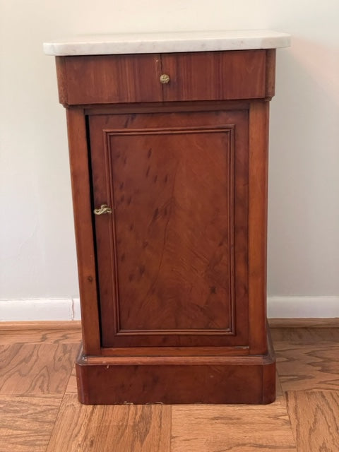 Victorian Antique Marble Top Bedside End / Accent Table JV189-2