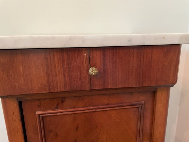 Victorian Antique Marble Top Bedside End / Accent Table JV189-2