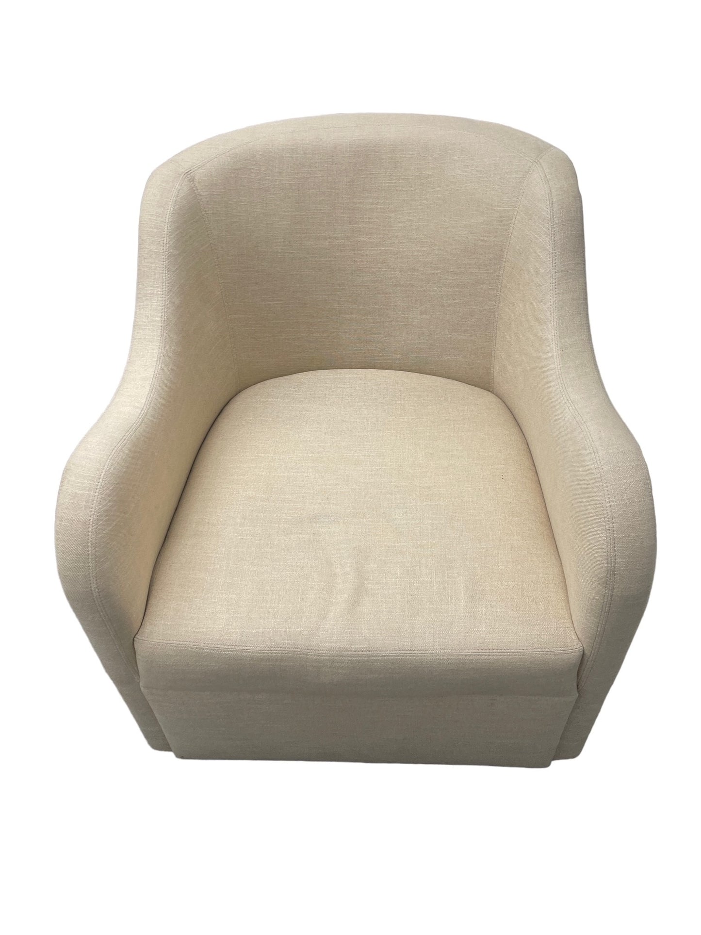 Bolier & Company Beige Kinkou Swivel Barrel Accent Chair SM216-3