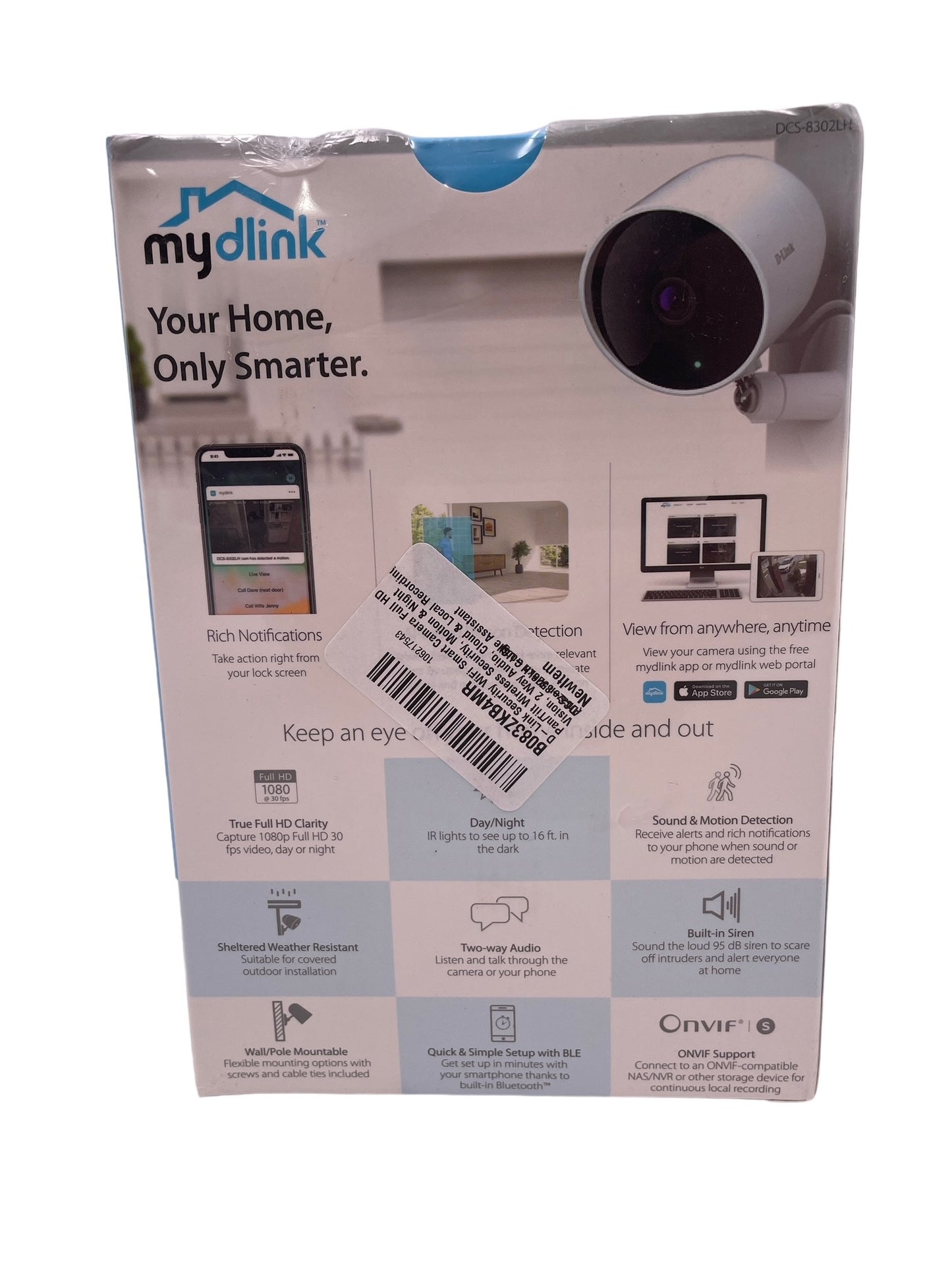 Pair D-Link Pro Series Full HD Outdoor Pro Wi-Fi Camera DCS-8902LH MH197-8