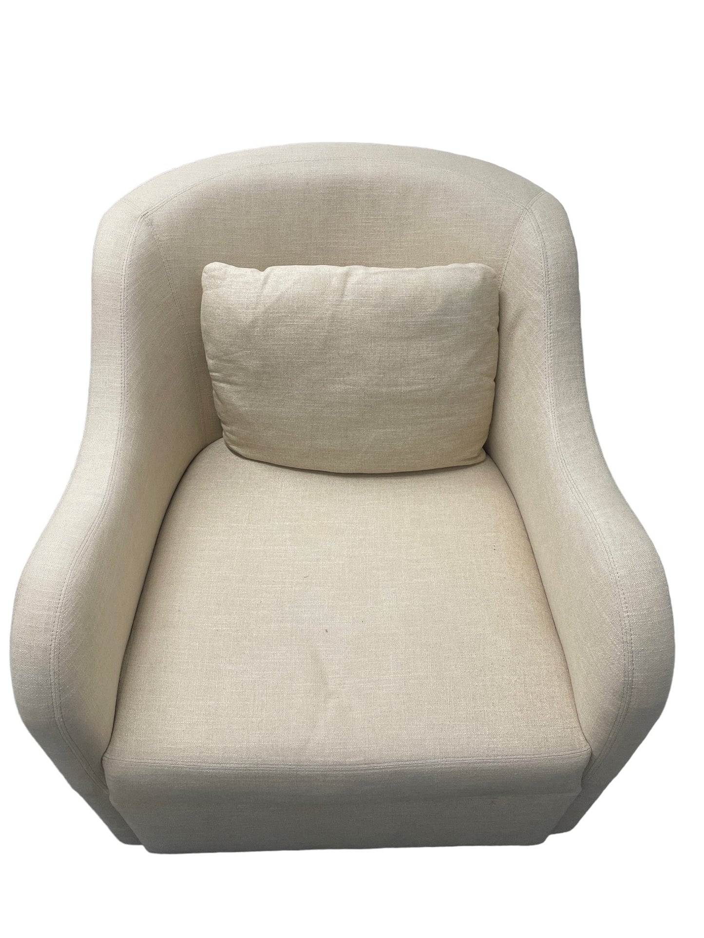Bolier & Company Beige Kinkou Swivel Barrel Accent Chair SM216-3