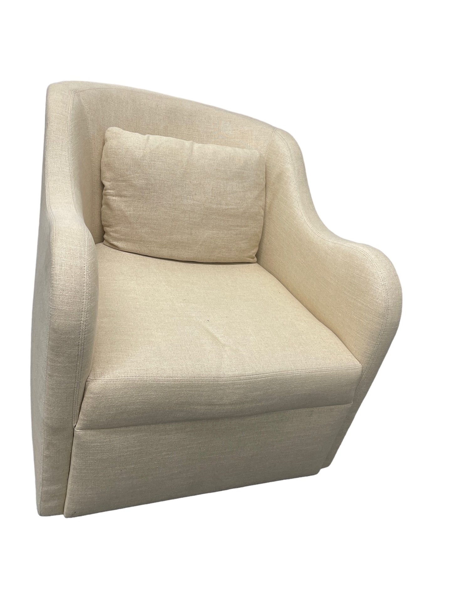 Bolier & Company Beige Kinkou Swivel Barrel Accent Chair SM216-3
