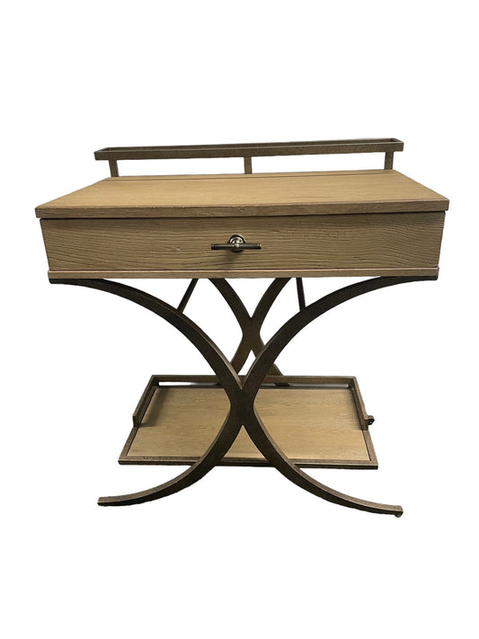 Stanley Windward Dune Weathered Wood Cart Table SM216-6