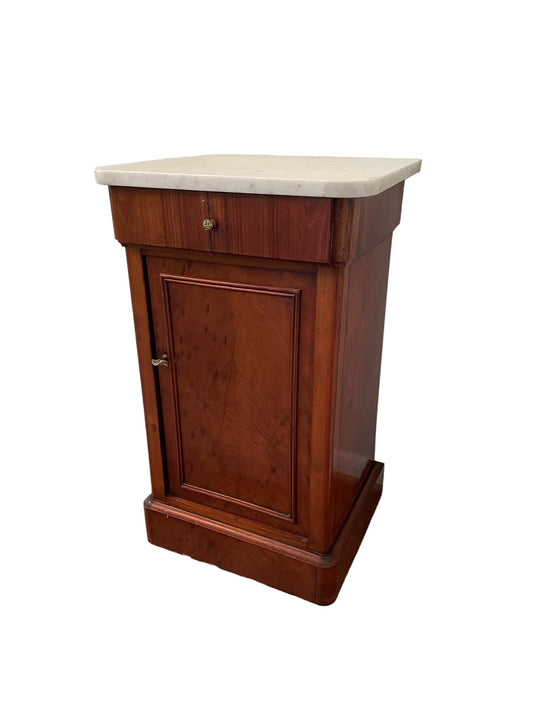 Victorian Antique Marble Top Bedside End / Accent Table JV189-2