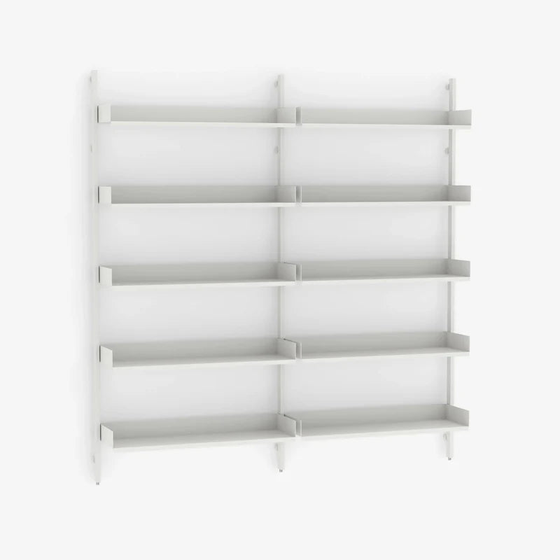Case Furniture White Double Slot Shelving Bookcase (2 avail) FFE-832