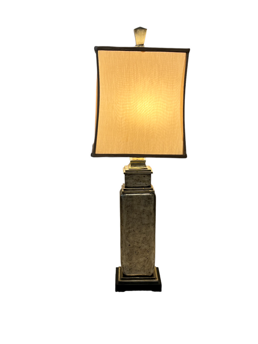 Gold Square Column Sculptural Table Lamp SH134-2