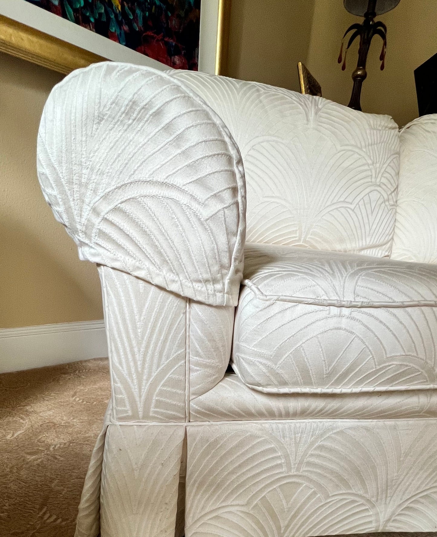 Pennsylvania House Criterion 60 Cream Three Cushion Sofa PD138-16