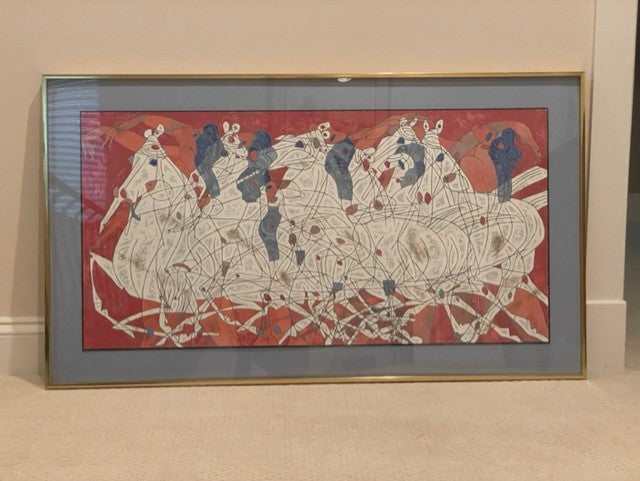 Jiang "Speed" Color Serigraph on Art Paper Hand Signed KS83-15