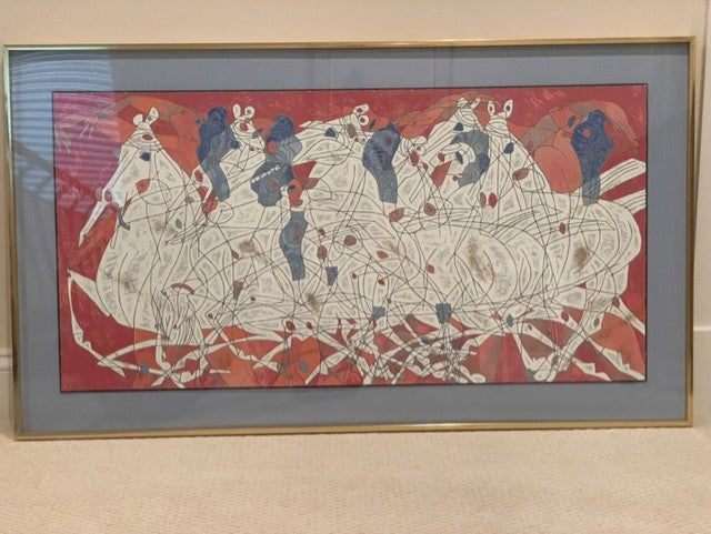 Jiang "Speed" Color Serigraph on Art Paper Hand Signed KS83-15