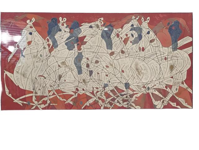 Jiang "Speed" Color Serigraph on Art Paper Hand Signed KS83-15