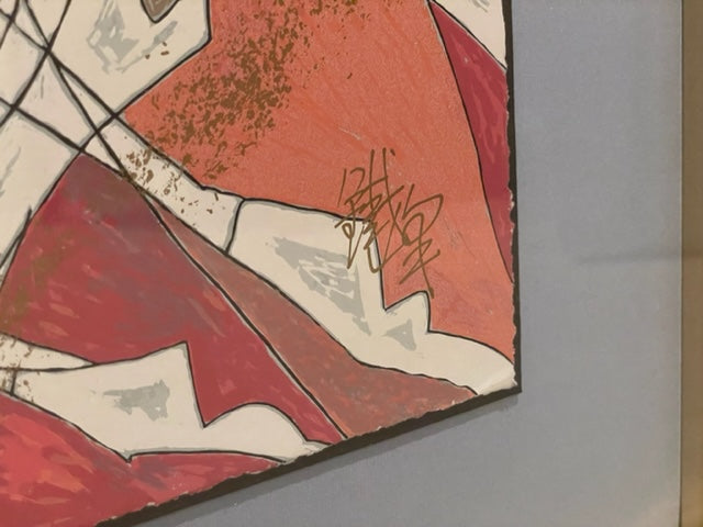 Jiang "Speed" Color Serigraph on Art Paper Hand Signed KS83-15