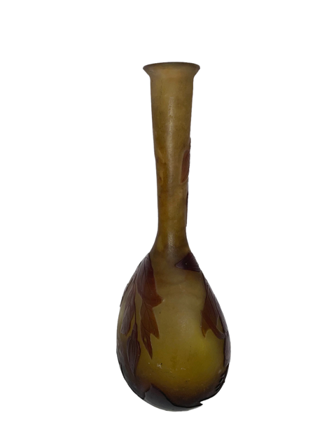 Emile Gallé French Art Nouveau Cameo Glass Vase c1900 SK92a-29