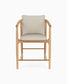 Denver Modern  Dillon Counter Stool Oat Woven / Saddle Leather / Walnut FFE-1436