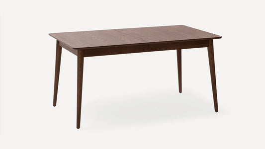 Burrow Serif Extendable Dining Table (59" to 79") Walnut Finish FFE-1410