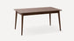 Burrow Serif Extendable Dining Table (59" to 79") Walnut Finish FFE-1410