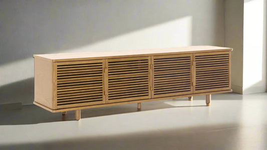 Burrow Opera Slatted Mid Century Style Media Console (70") FFE258-89x