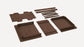Burrow Serif Mid Century Style Extendable Walnut Dining Table (59"-79") FFE258-457
