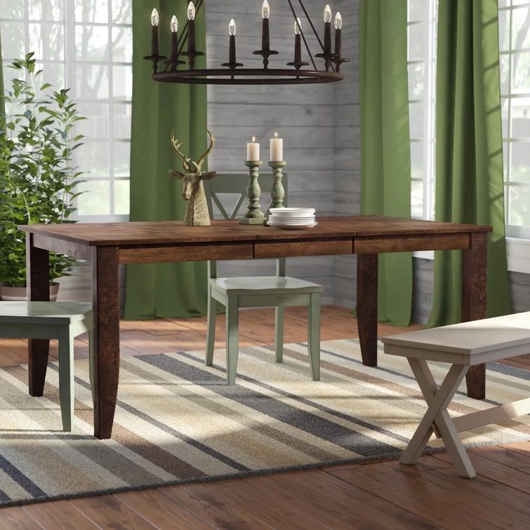 George Oliver Osya Solid Mango Wood Extendable Dining Table FFE-1179