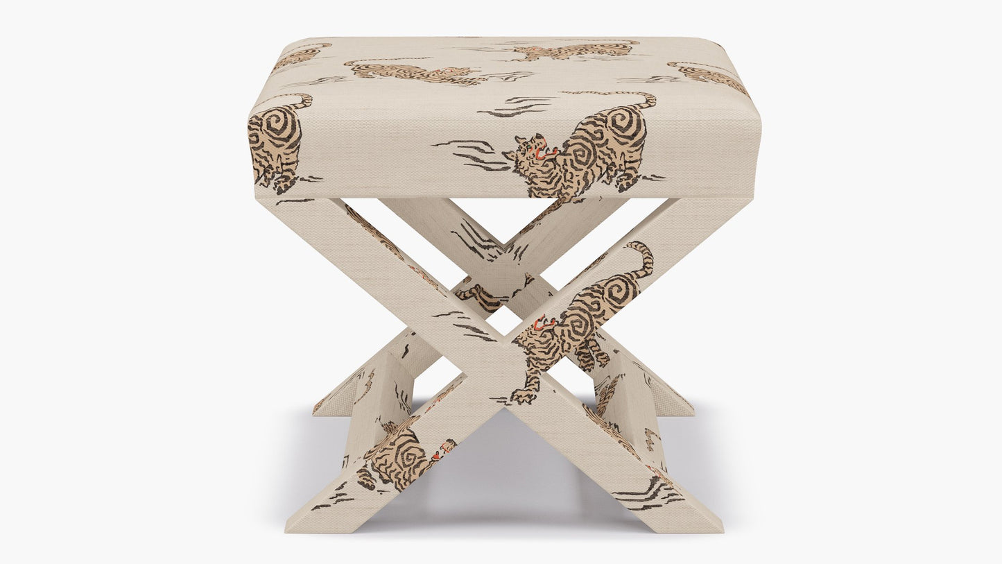 The Inside X Bench | Canvas Tigresse Upholstery Animal Print FFE258-420