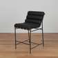 Denver Modern Vail Counter Stool Charcoal Boucle/Walnut FFE258-573