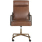 Sunpan Collin Office Chair Shalimar Tobacco Leather BL137-05