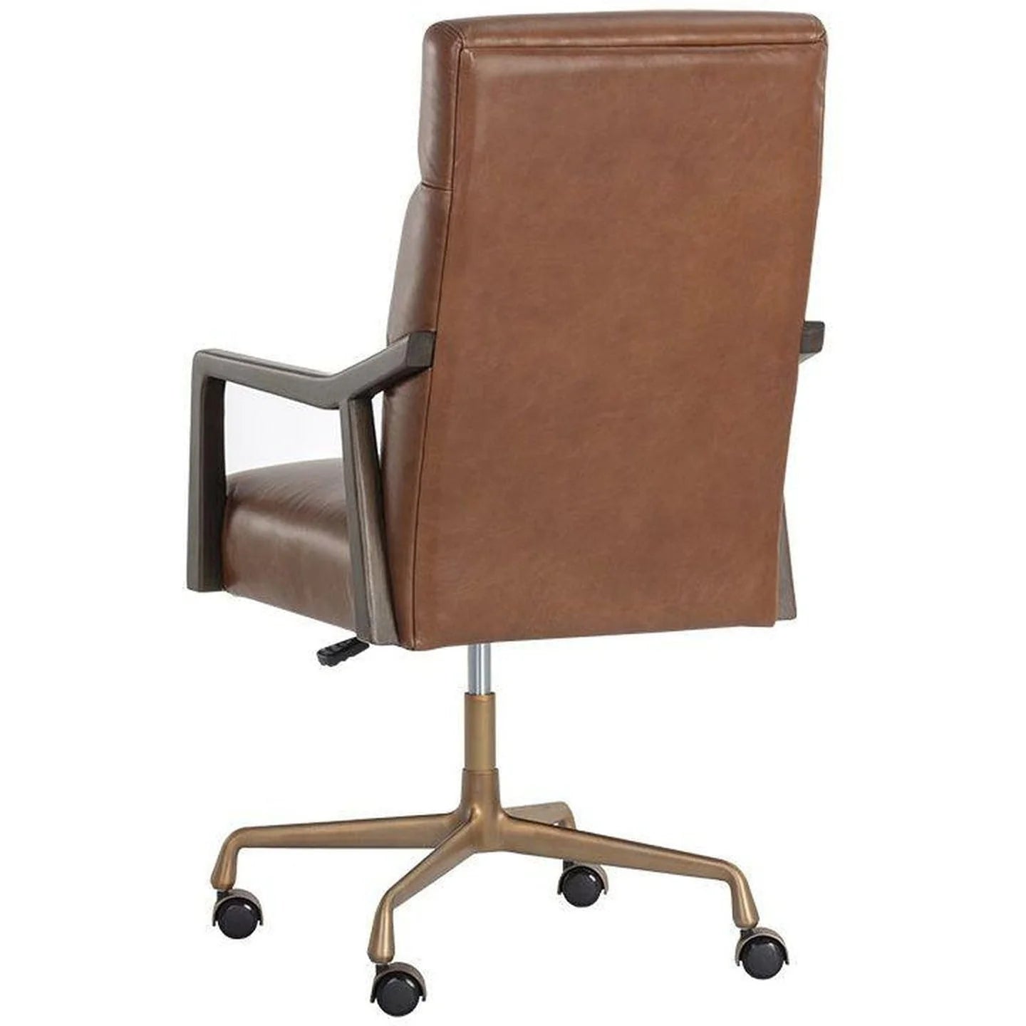 Sunpan Collin Office Chair Shalimar Tobacco Leather BL137-05