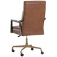 Sunpan Collin Office Chair Shalimar Tobacco Leather BL137-05