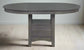 Lavon Medium Gray Round Pedestal Dining Table w Storage FFE258-48