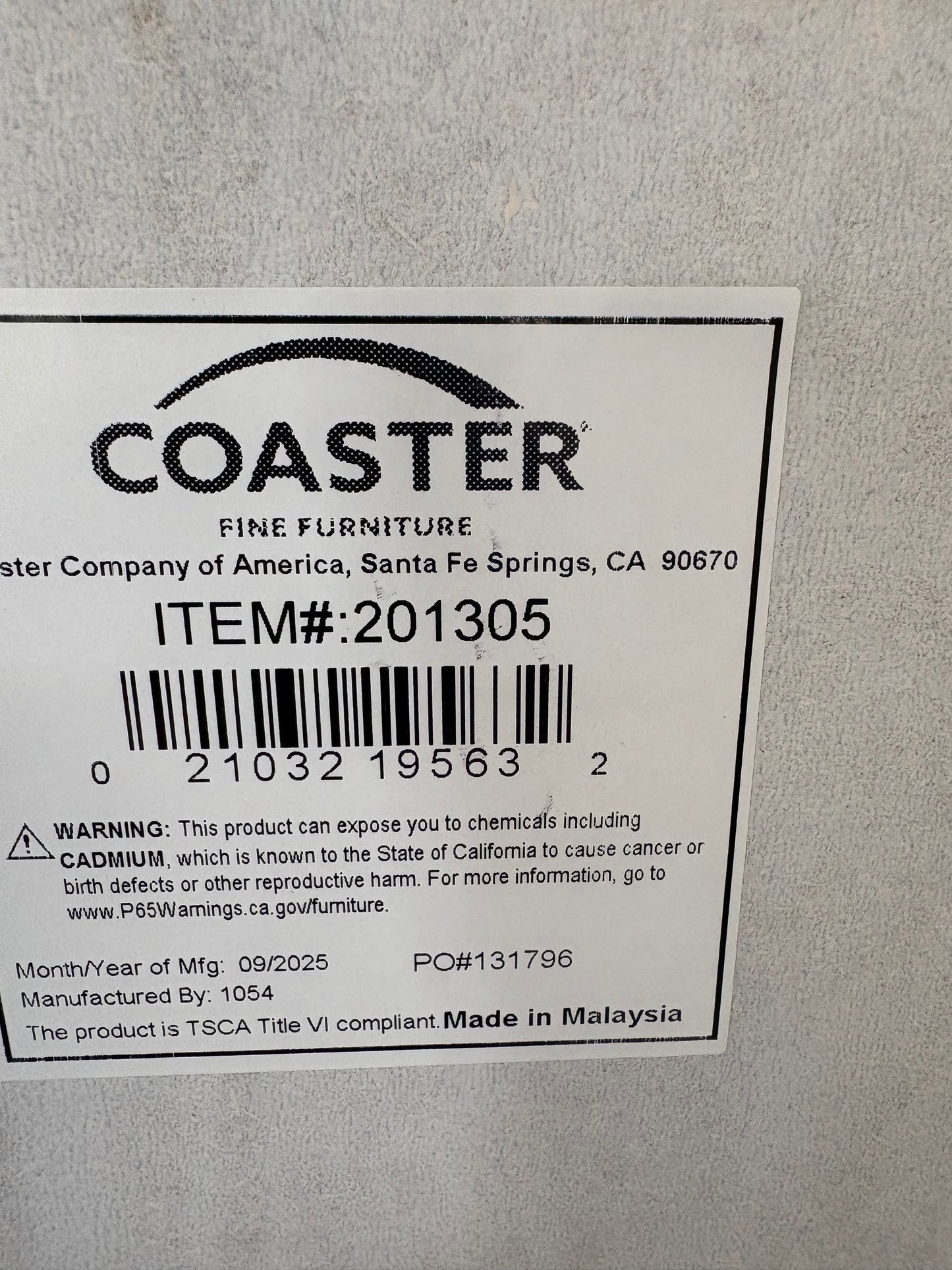 Coaster White Ambriana 5 - Drawer 35.85'' W Chest Dresser FFE-1222