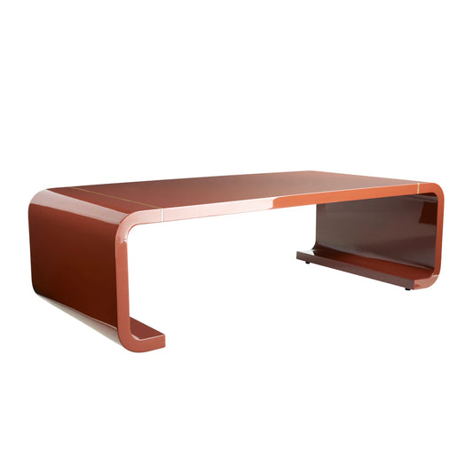 Arteriors Home Turnley Paprika Laquer Cocktail Table FFE-1397