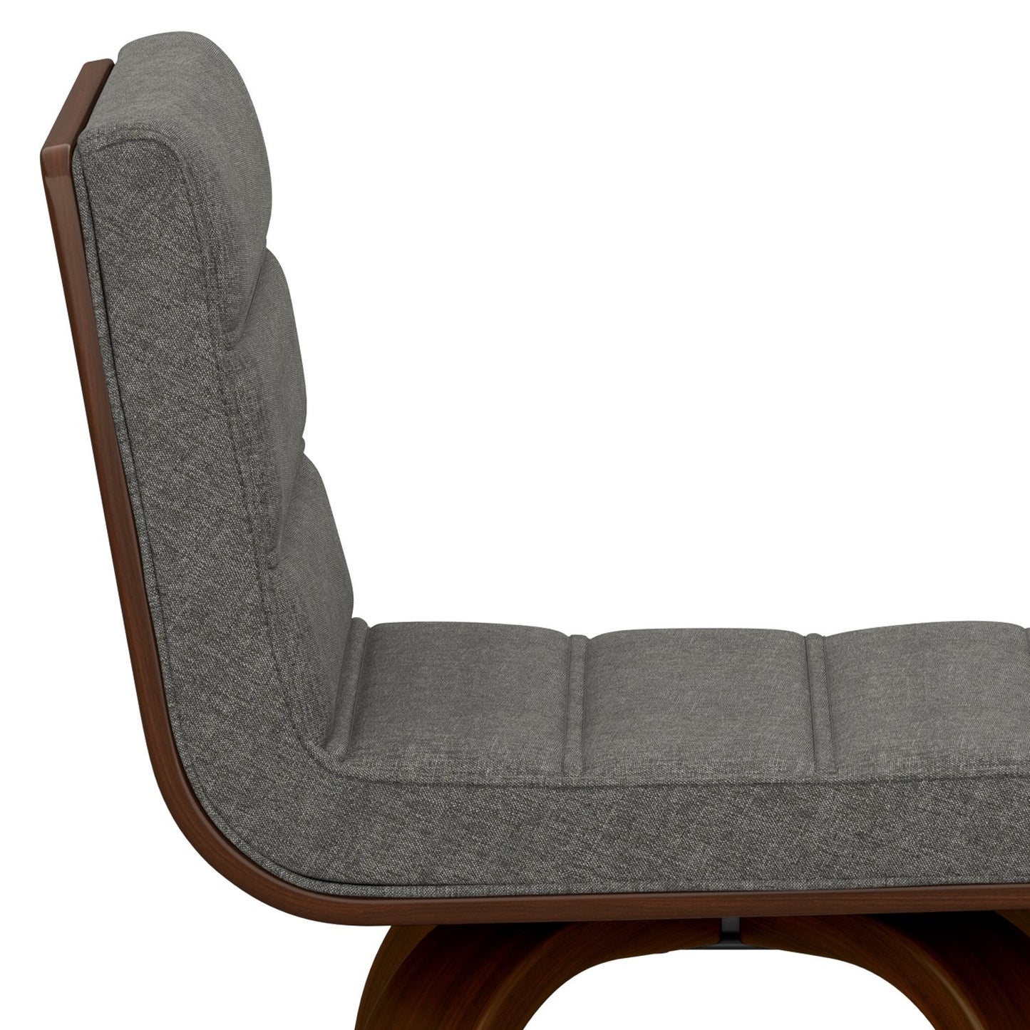 Roland Modern 24" Swivel Counter MCM Stool Grey Linen Look Fabric FFW-700