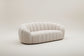 Casa Divani  Yolonda Modern Curved Beige Fabric Sofa Couch FFW-1414