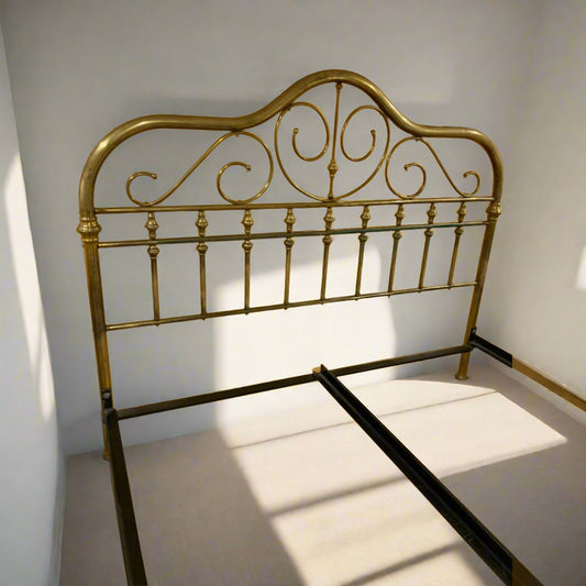 Queen Brass Heavy Duty Bronze Bed GBH-1