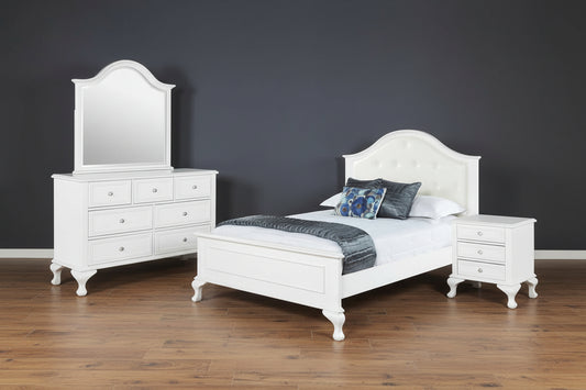 Picket House White Jenna Full Panel 4PC Bedroom Set FFE-1145