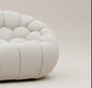 Casa Divani  Yolonda Modern Curved Beige Fabric Sofa Couch FFW-1414