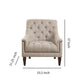 Coaster Avonlea Transitional Fabric Sloped Arm Tufted Upholstered Accent Chair Gray FFE258-63