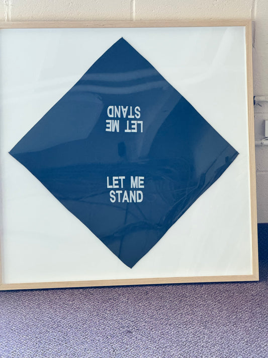 Jenny Holzer "LET ME STAND" Limited Edition Bandana Scarf Art HR11