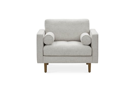 Castelry Madison Tufted Armchair Bisque Off White Upholstered  FFE-1276