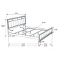 Coaster Barzini Wood Eastern King Panel Bed Black & Gray FFE258-81