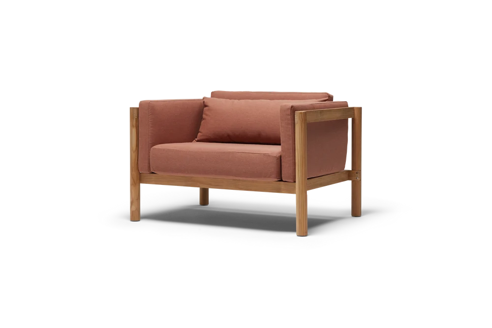 Neighbor Haven Outdoor Chair and a Half - Rust FFE-1574