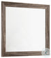 Coaster Kauffman Rectangular Dresser Mirror Washed Taupe FFE258-54