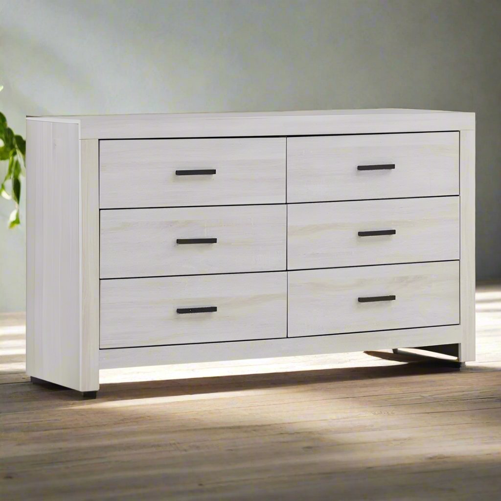 Brantford 6-drawer Dresser Chest Coastal White FFE258-55