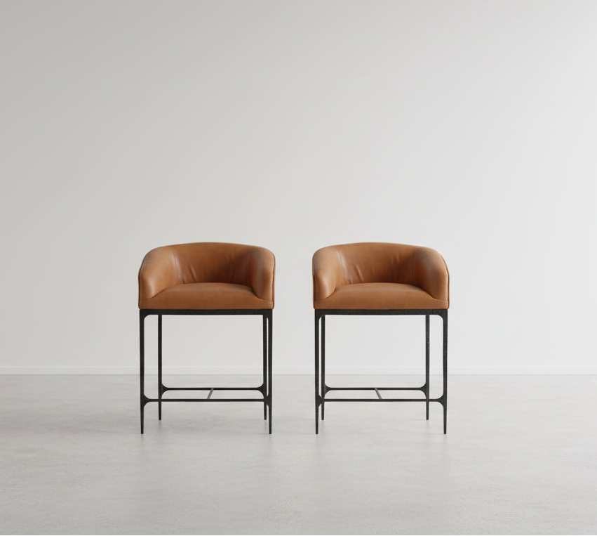 Pair (2) AH Home Osbourne Counter Stools FFE-1438