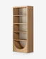 Lulu & Georgia Honey Finish Oak Veneer Cane Panel Melissa Bookcase FFE-1062