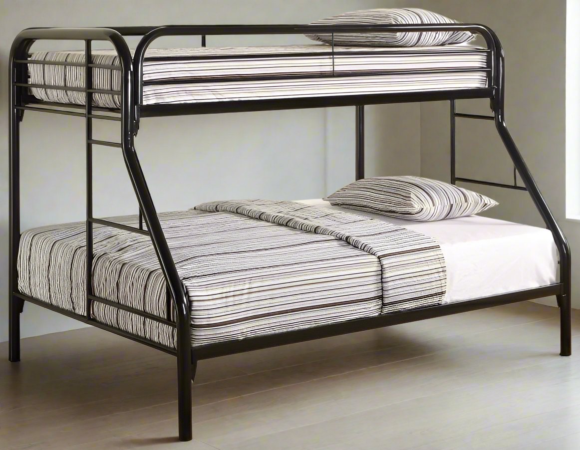 Morgan Black Twin Over Full Metal Bunk Bed FFE258-66