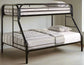 Morgan Black Twin Over Full Metal Bunk Bed FFE258-66