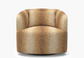 Pair (2) Havenly Deco Swivel Chairs in Faline Animal Print FFE-1582